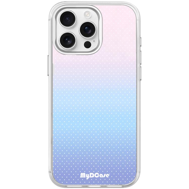 For iPhone 15 Pro Sky Blue Dots Pattern Magnetic Phone Case