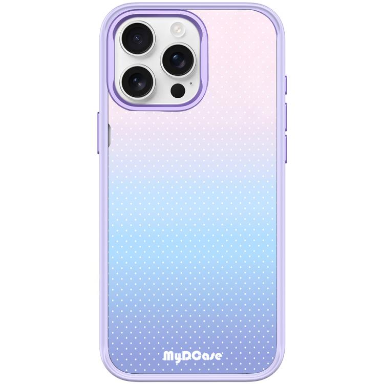 For iPhone 15 Pro Sky Blue Dots Pattern Magnetic Phone Case