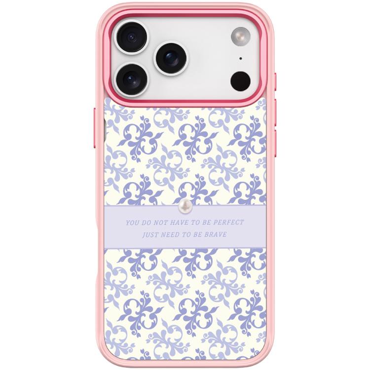 For iPhone 17 Pro Light Purple Flower Pattern Magnetic Phone Case