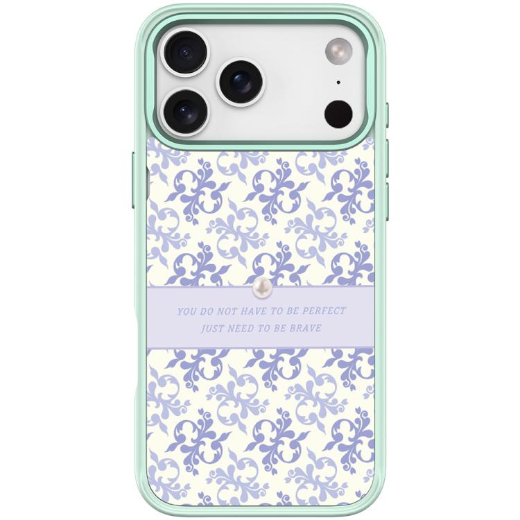 For iPhone 17 Pro Light Purple Flower Pattern Magnetic Phone Case