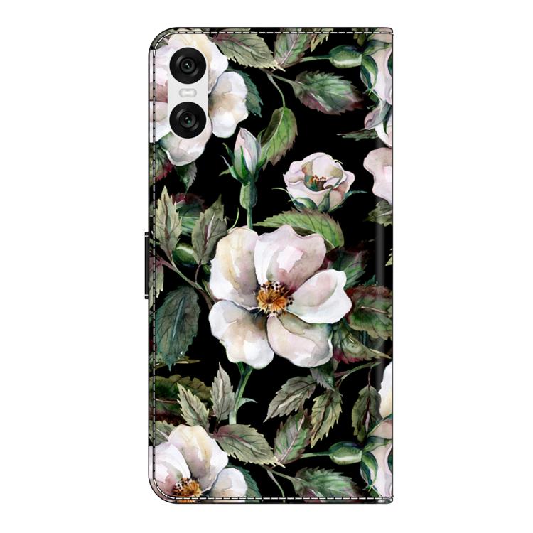 For Sony Xperia 10 VI Crystal-Like Painted Vegan Leather Phone Case