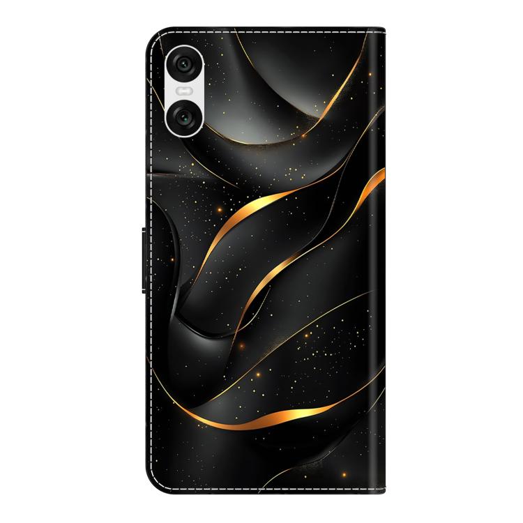 For Sony Xperia 10 VI Crystal-Like Painted Vegan Leather Phone Case