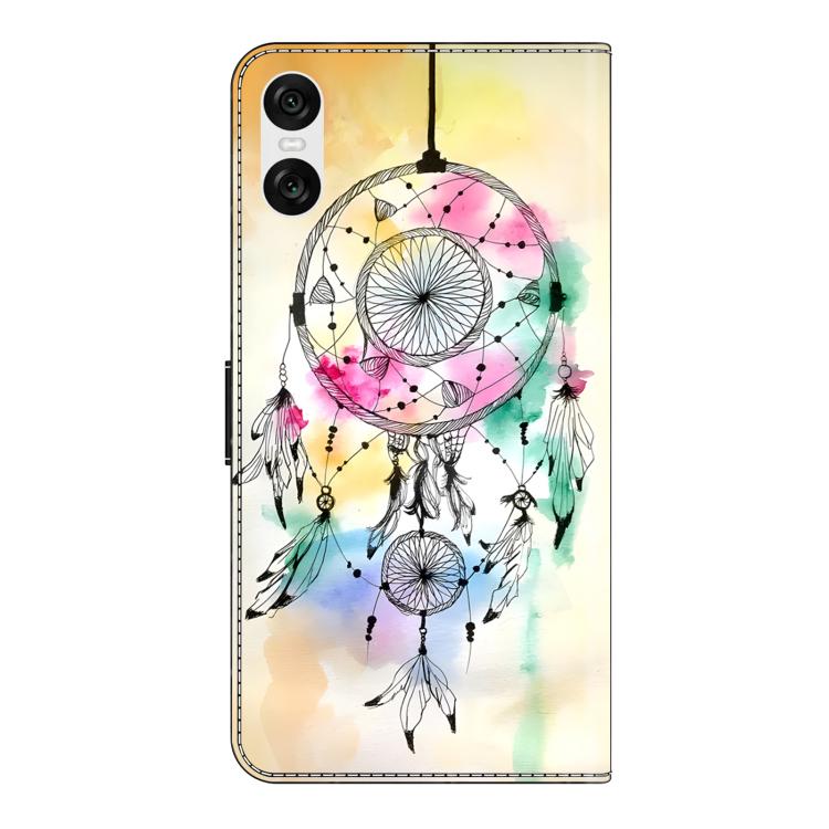 For Sony Xperia 10 VI Crystal-Like Painted Vegan Leather Phone Case
