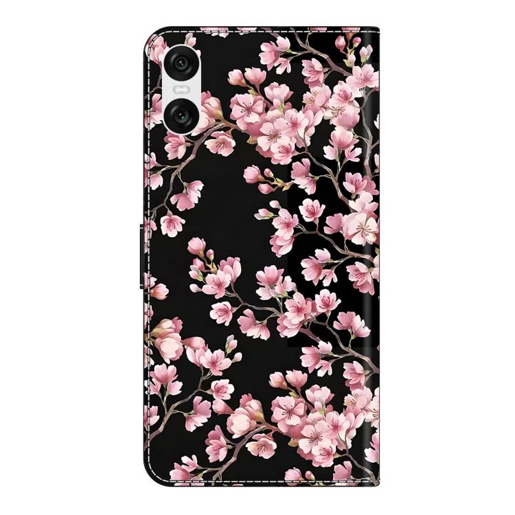 For Sony Xperia 10 VI Crystal-Like Painted Vegan Leather Phone Case