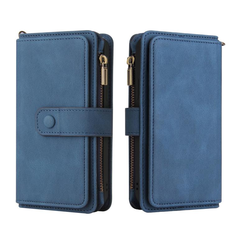 For Nothing Phone 4a Pro Skin Feel Multi Card Slots Zipper Wallet Leather Phone Case