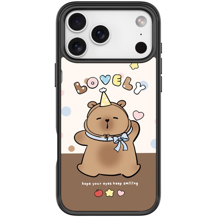For iPhone 17 Pro Max Adorable Little Capybara Pattern Magnetic Phone Case