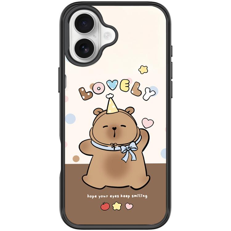 For iPhone 17 Adorable Little Capybara Pattern Magnetic Phone Case