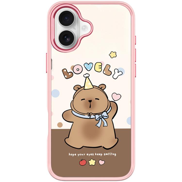 For iPhone 17 Adorable Little Capybara Pattern Magnetic Phone Case