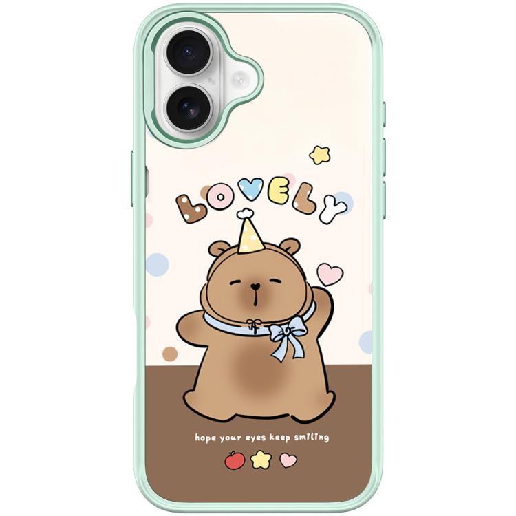 For iPhone 17 Adorable Little Capybara Pattern Magnetic Phone Case
