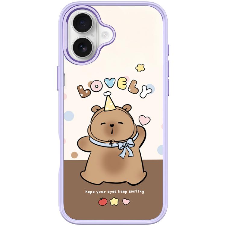 For iPhone 17 Adorable Little Capybara Pattern Magnetic Phone Case