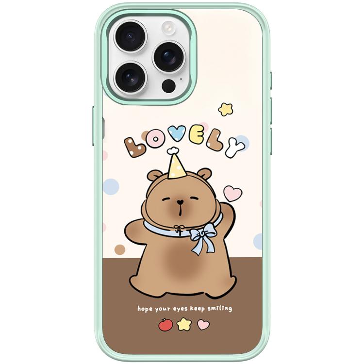 For iPhone 15 Pro Adorable Little Capybara Pattern Magnetic Phone Case