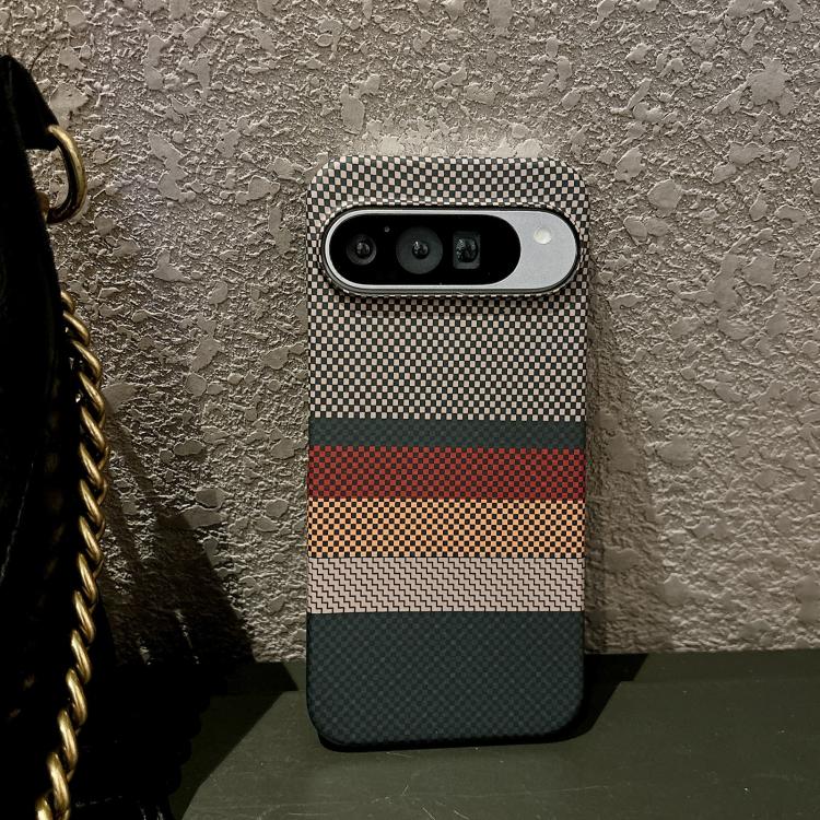 For Google Pixel 10 Pro / 10 Water Transfer Printing Double-sided Skin Feel Striped Magnetic PC Phone Case