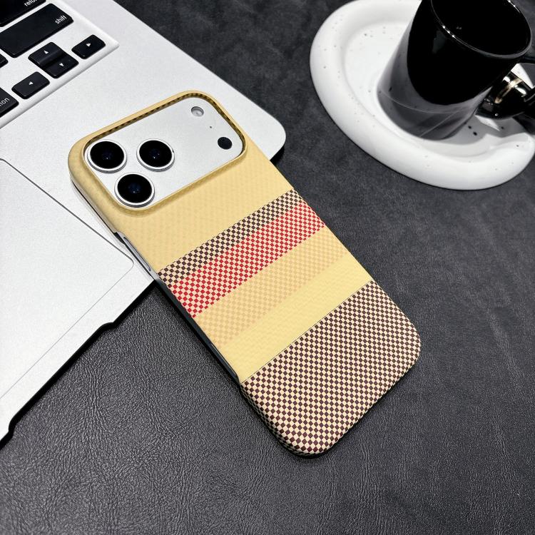 For iPhone 17 Pro Water Transfer Printing Double-sided Skin Feel Striped Magnetic PC Phone Case