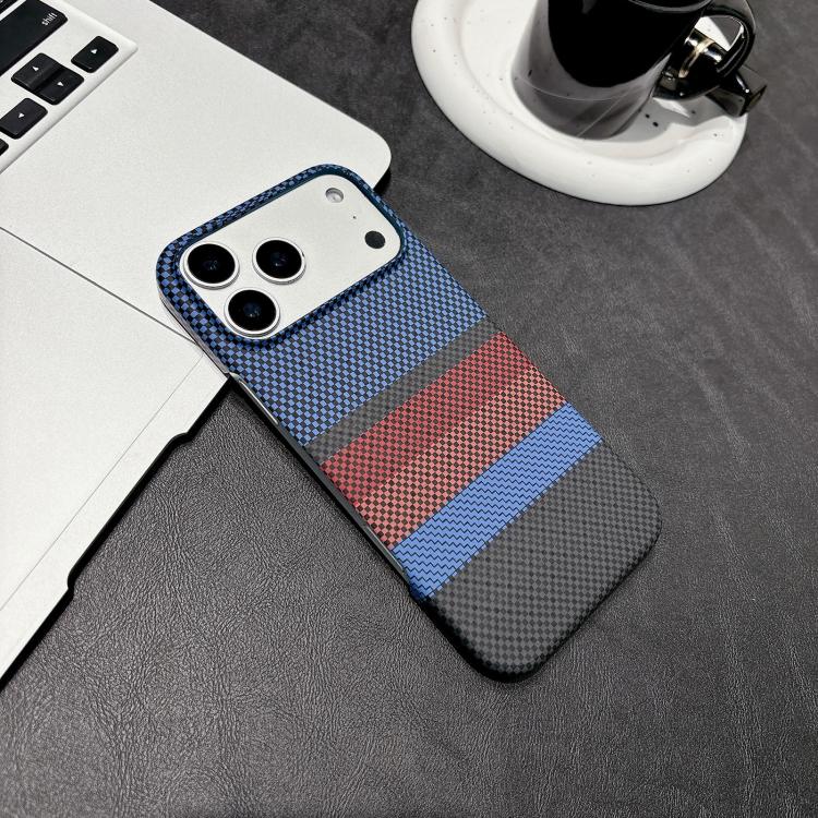 For iPhone 17 Pro Water Transfer Printing Double-sided Skin Feel Striped Magnetic PC Phone Case