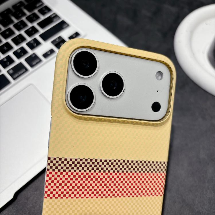 For iPhone 17 Pro Max Water Transfer Printing Double-sided Skin Feel Striped Magnetic PC Phone Case