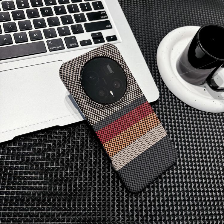 For Honor Magic8 Water Transfer Printing Double-sided Skin Feel Striped Magnetic PC Phone Case