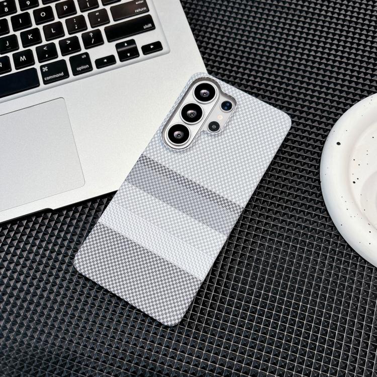 For Samsung Galaxy S23 Ultra 5G Water Transfer Printing Double-sided Skin Feel Striped Magnetic PC Phone Case