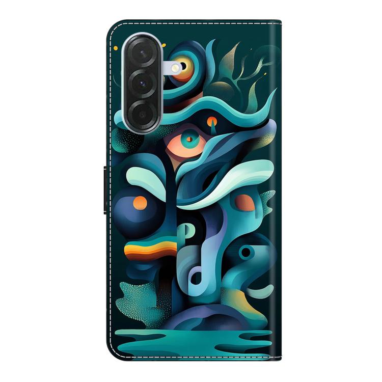 For Samsung Galaxy A57 5G Crystal-Like Painted Vegan Leather Phone Case
