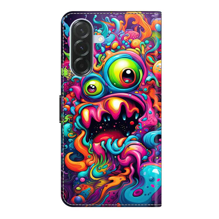 For Samsung Galaxy A57 5G Crystal-Like Painted Vegan Leather Phone Case