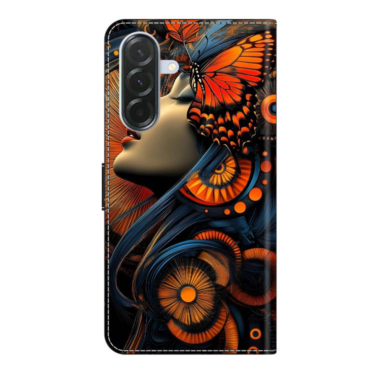 For Samsung Galaxy A37 5G Crystal-Like Painted Vegan Leather Phone Case