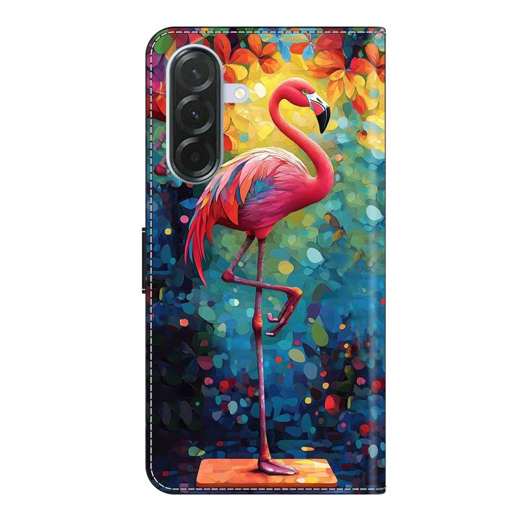 For Samsung Galaxy A37 5G Crystal-Like Painted Vegan Leather Phone Case