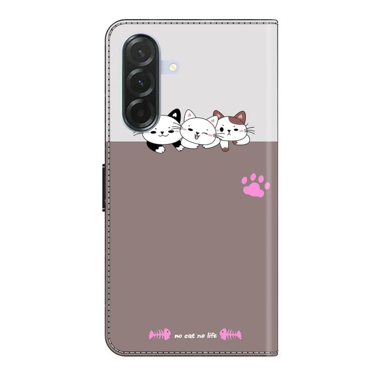 For Samsung Galaxy A37 5G Crystal-Like Painted Vegan Leather Phone Case