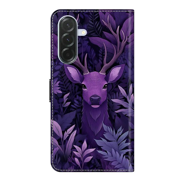 For Samsung Galaxy A37 5G Crystal-Like Painted Vegan Leather Phone Case