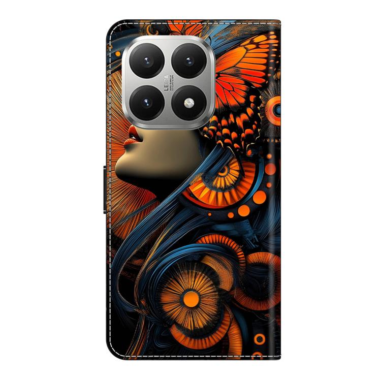 For Xiaomi 15T Crystal-Like Painted Vegan Leather Phone Case