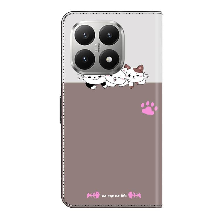 For Xiaomi 15T Crystal-Like Painted Vegan Leather Phone Case