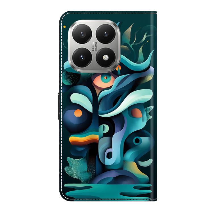 For Xiaomi 15T Crystal-Like Painted Vegan Leather Phone Case