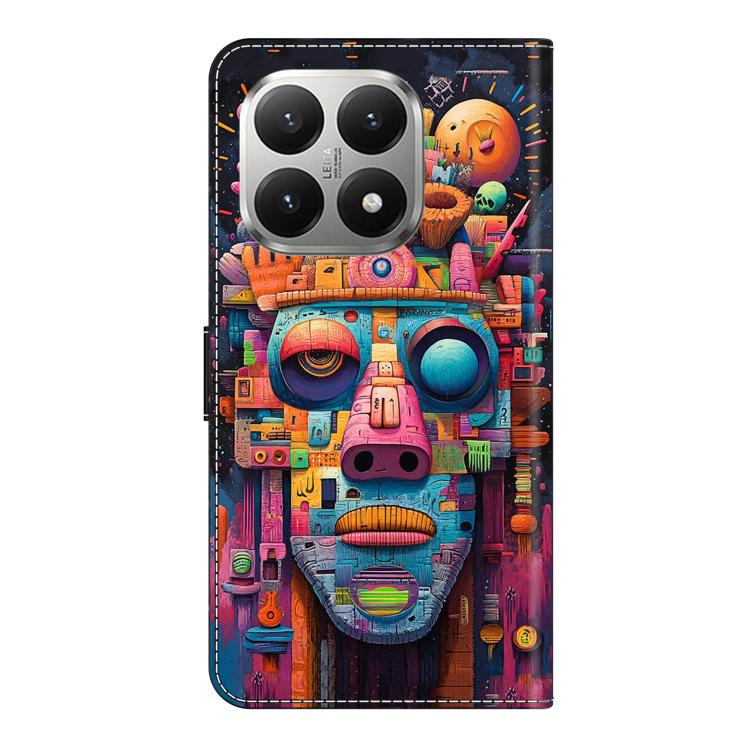 For Xiaomi 15T Crystal-Like Painted Vegan Leather Phone Case