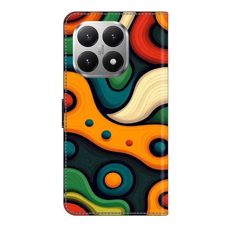 For Xiaomi 15T Crystal-Like Painted Vegan Leather Phone Case
