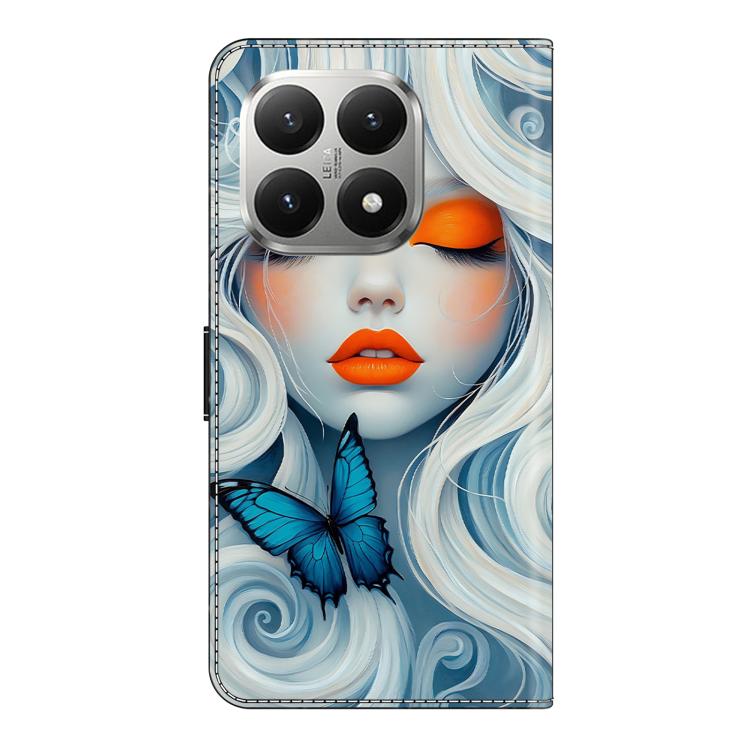 For Xiaomi 15T Crystal-Like Painted Vegan Leather Phone Case