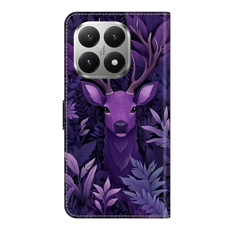For Xiaomi 15T Crystal-Like Painted Vegan Leather Phone Case