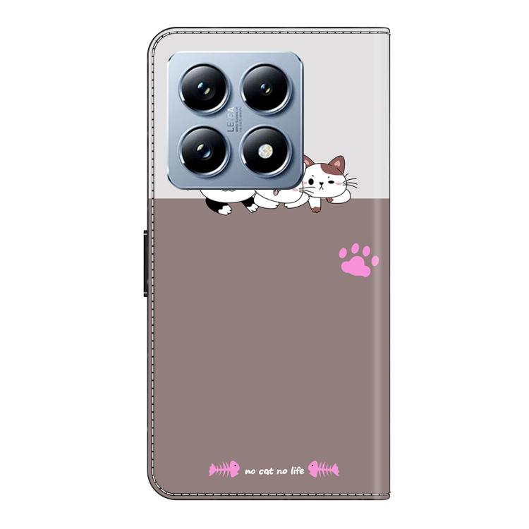 For Xiaomi 14T Pro Crystal-Like Painted Vegan Leather Phone Case