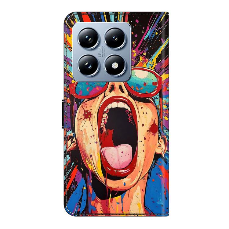 For Xiaomi 14T Pro Crystal-Like Painted Vegan Leather Phone Case
