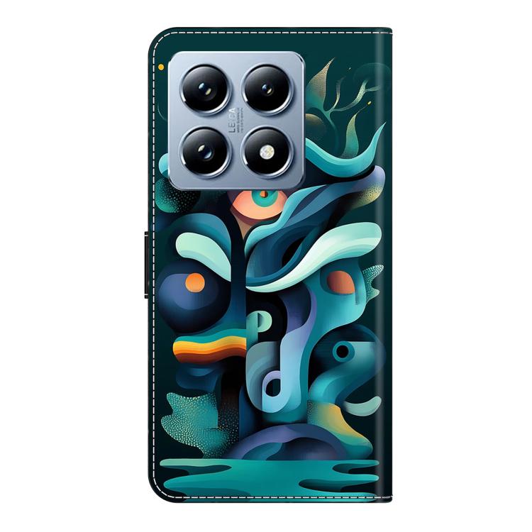 For Xiaomi 14T Pro Crystal-Like Painted Vegan Leather Phone Case