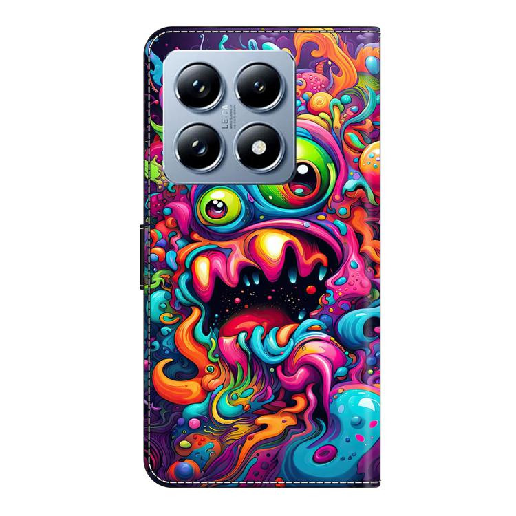 For Xiaomi 14T Pro Crystal-Like Painted Vegan Leather Phone Case