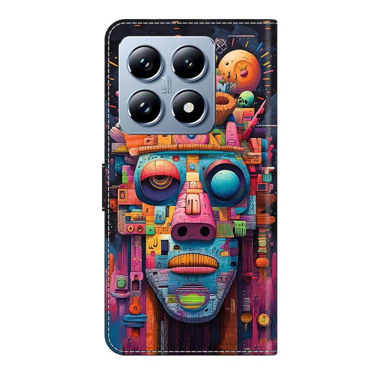 For Xiaomi 14T Pro Crystal-Like Painted Vegan Leather Phone Case
