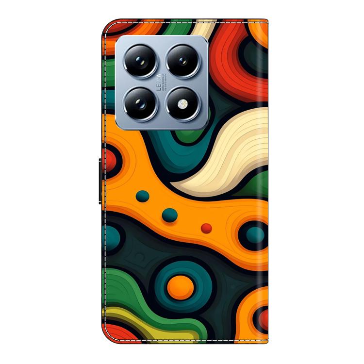 For Xiaomi 14T Pro Crystal-Like Painted Vegan Leather Phone Case