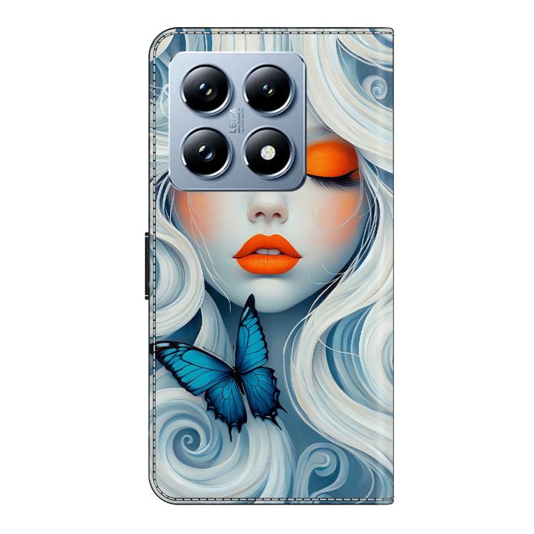 For Xiaomi 14T Pro Crystal-Like Painted Vegan Leather Phone Case