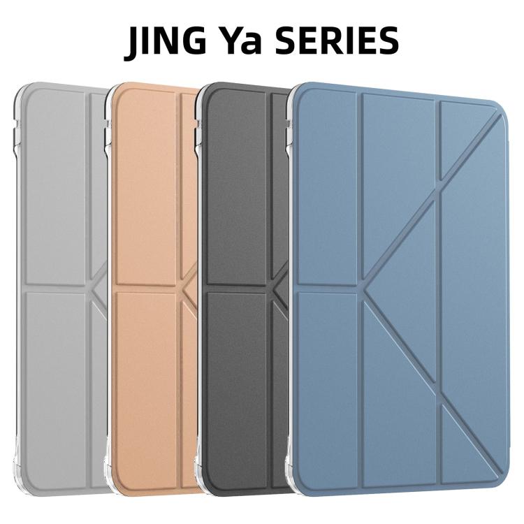 For iPad 2025 / 2022 Mutural JingYa Series Y-shaped Multi-fold Vegan Leather Tablet Case