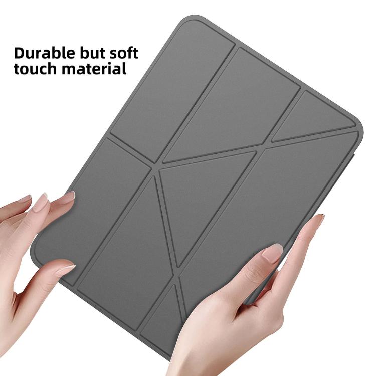 For iPad 2025 / 2022 Mutural JingYa Series Y-shaped Multi-fold Vegan Leather Tablet Case