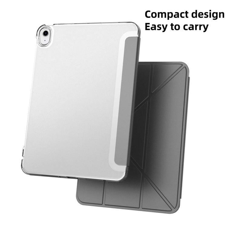 For iPad 2025 / 2022 Mutural JingYa Series Y-shaped Multi-fold Vegan Leather Tablet Case
