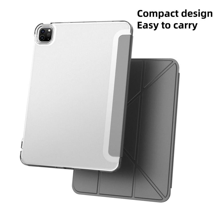 For iPad Pro 11 2022 / 2021 / 2020 Mutural JingYa Series Y-shaped Multi-fold Vegan Leather Tablet Case