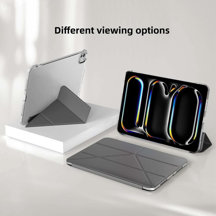 For iPad Pro 13 2025 / 2024 Mutural JingYa Series Y-shaped Multi-fold Vegan Leather Tablet Case
