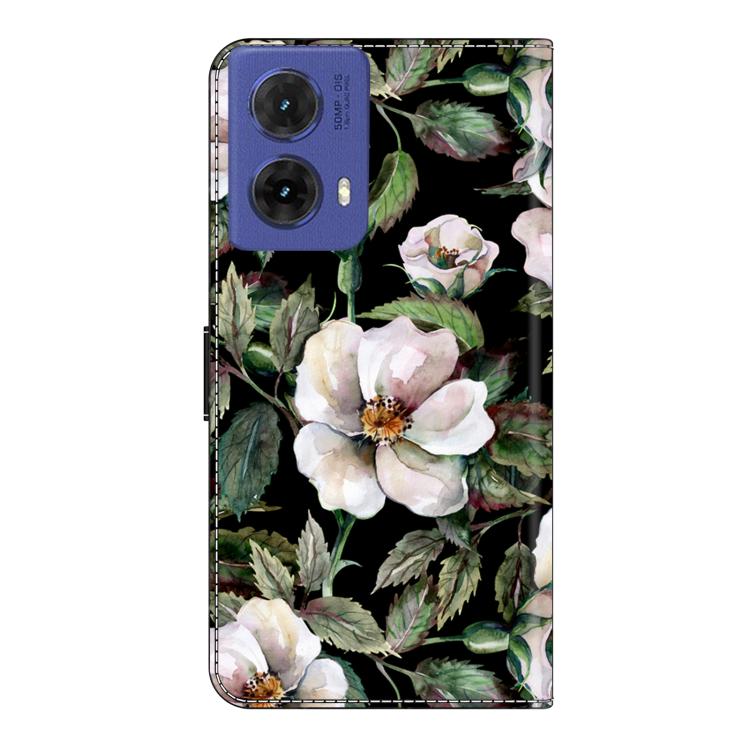 For Motorola Moto G85 Crystal-Like Painted Vegan Leather Phone Case