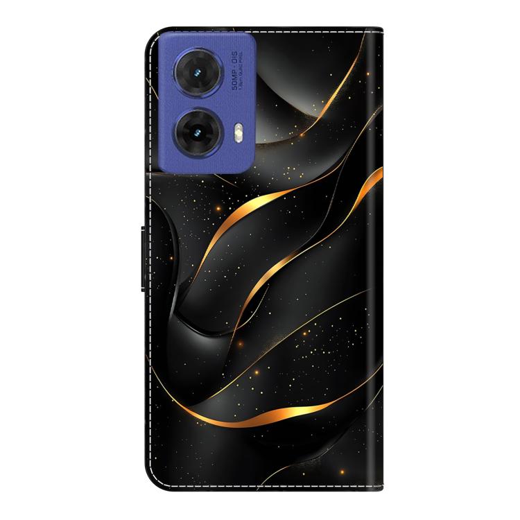 For Motorola Moto G85 Crystal-Like Painted Vegan Leather Phone Case