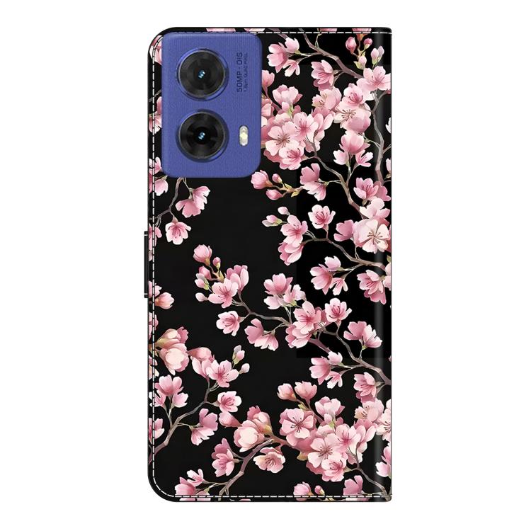 For Motorola Moto G85 Crystal-Like Painted Vegan Leather Phone Case