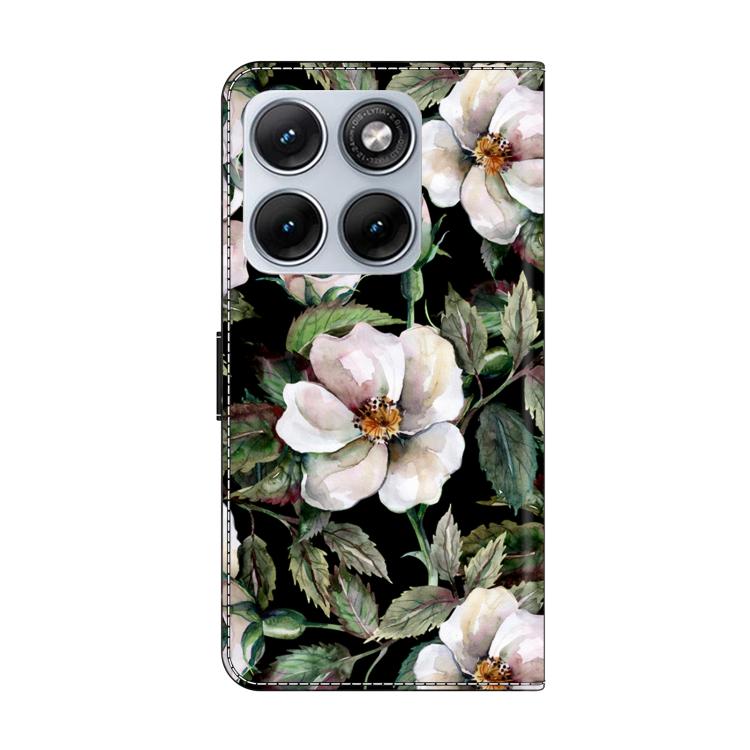 For Motorola Edge 70 Fusion 5G Crystal-Like Painted Vegan Leather Phone Case